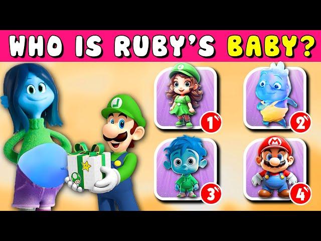 Guess The Baby ??? || Elemental (2023) & Princess , Super Mario Bros , Teenage Kraken | TunQuiz