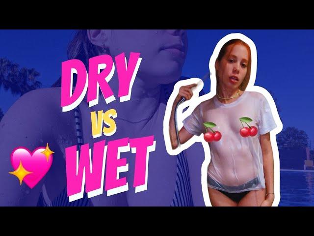 Dry vs Wet | Shower with Foxxy Red