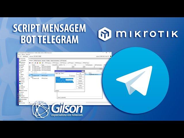 Script Mensagem Telegram Mikrotik (PPPoE UP/Down - Ping Netwatch) Tutorial Bot Telegram