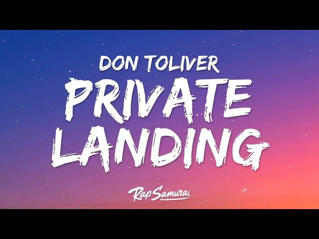 Don Toliver - Private Landing (Lyrics) ft. Justin Bieber & Future