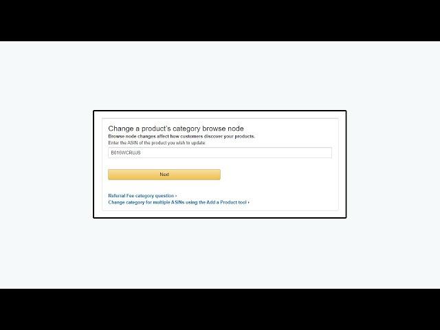 How To Change A Product's Category On Amazon Listing 