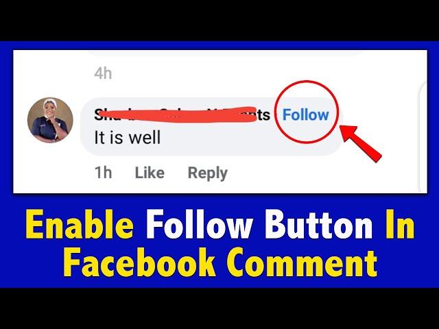 How To Add Follow Button On Facebook Comment (2023)