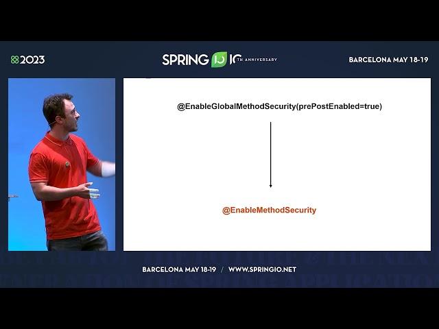 Everything new in Spring Security 6 baked with a Spring Boot 3 recipe by Laur Spilca @ Spring I/O