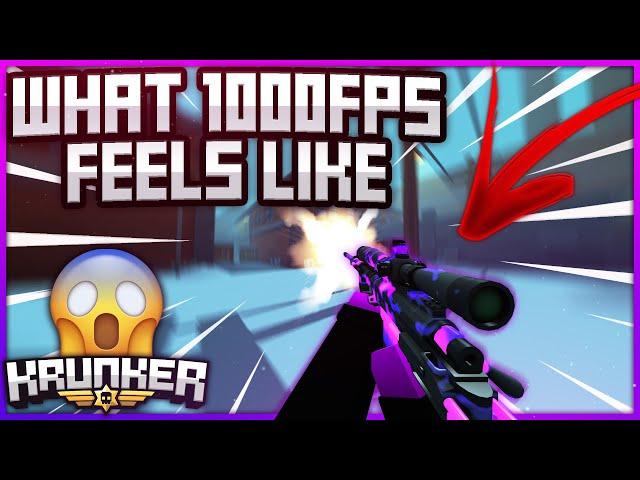 This is what 1000 FPS ACTUALLY feels like in Krunker...