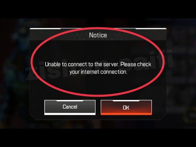 Apex legends Mobile Fix Unable to connect to the server. Please check your internet connection Issue