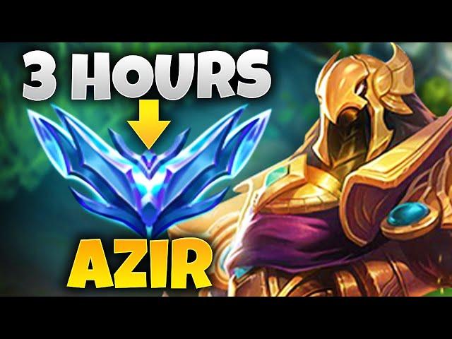 THIS is how you CLIMB to DIAMOND in 3 HOURS...with ONLY Azir (Season 14)