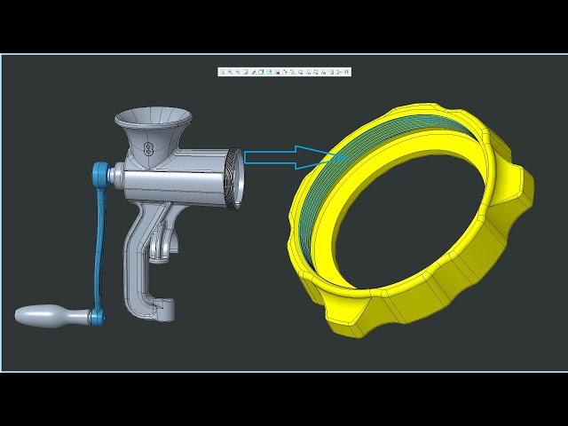 Creo 7: How to Transform thread shape to another model | Creo Tutorial