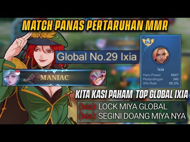 MANIAC MIYA! LAWAN TOP GLOBAL IXIA! BACOT MULU! GW MAU DILOCK KATANYA! TOP GLOBAL MIYA! | MLBB