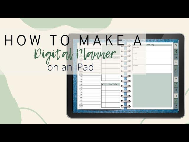 How to make a digital planner on an iPad | Digital Planner creation for beginners using Keynote