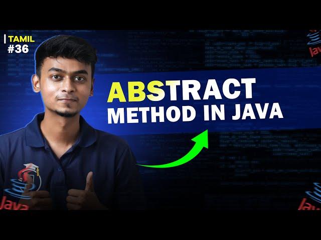 #36 Abstract Method in Java | In Tamil | Java Tutorial Series | Error Makes Clever