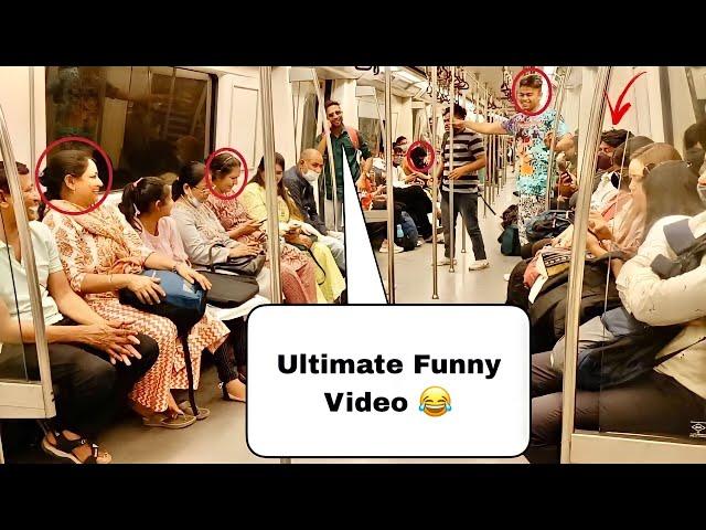 Best Metro Prank ! Part-3 ! Unlimited Funny Video ! Baghel King { Love You Maa  }