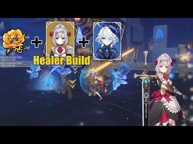 Trying Build Noelle Support Healer for Furina Team - Genshin impact