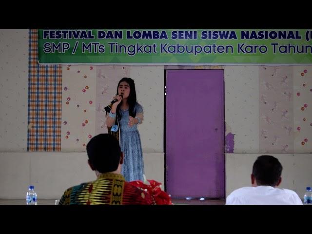 simulih karaben(vokal ayvidia tarigan) Juara 1 vokal solo FLS2N Kab.karo ,smp letjend berastagi