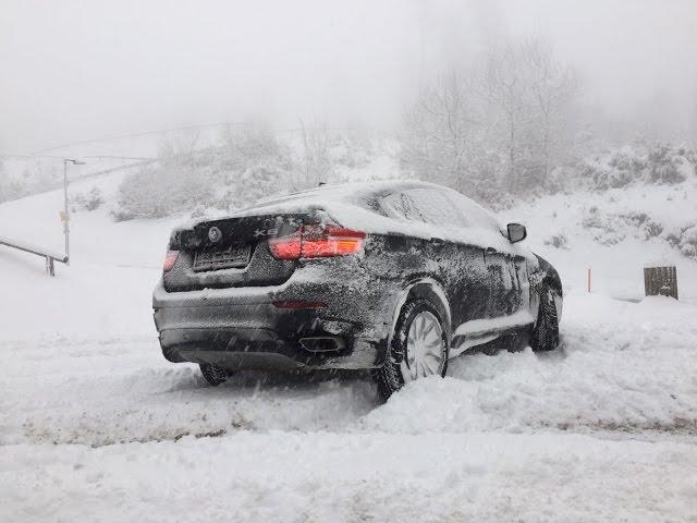 Why you should always turn BMW's DSC | DTC completely OFF in DEEP SNOW (20% SLOPE) | xDrive | BMW X6