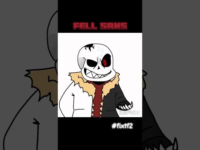 Underfell Sans #undertale #sans #sansau #ibispaintx #speedpaint #underfell #fellsans