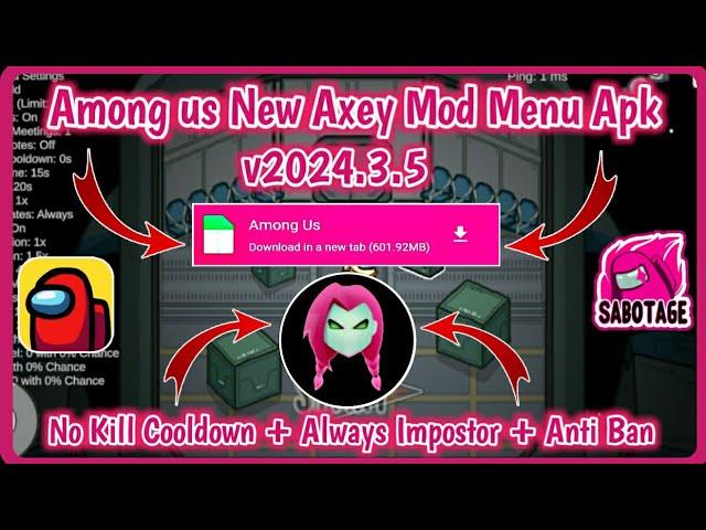 Latest Among Us Ver. 2024.3.5 MOD MENU APK | See Player Roles | Fake Role | ESP | Kill Players