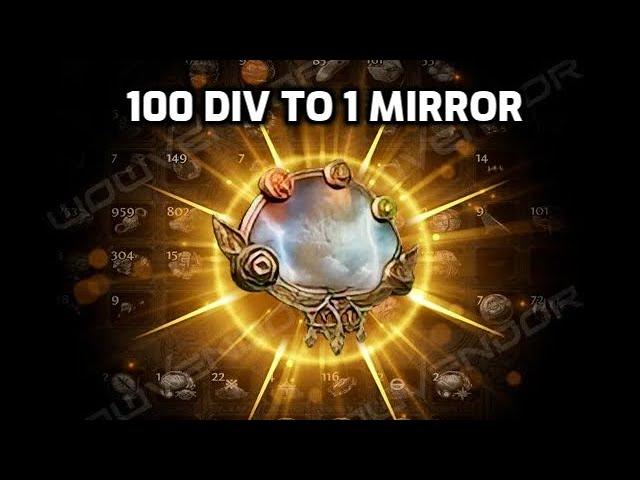 POE: Turning 100 Divine into 1 Mirror