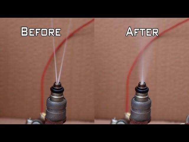 Fuel Injection cleaning in less than 5 Minutes/HOW TO clean injection Directly without disassembling