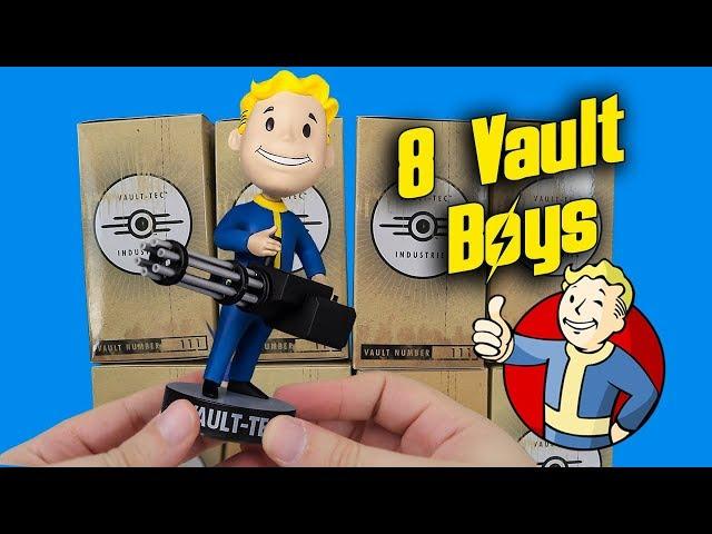 Opening 8 Mystery Vault Boy Bobbleheads