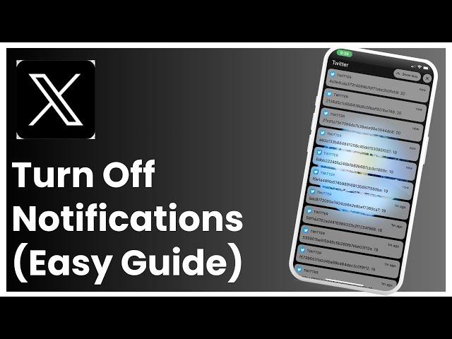 How To Turn Off Twitter Notifications !