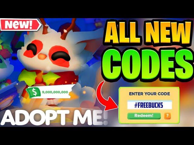 ️ WINTER UPDATE ️ ALL WORKING CODES FOR ADOPT ME IN DECEMBER 2024! ROBLOX ADOPT ME CODES