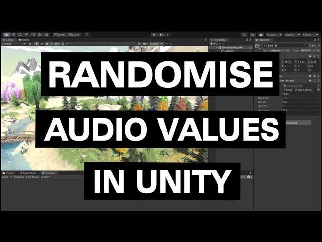 Randomising Audio Values in Unity