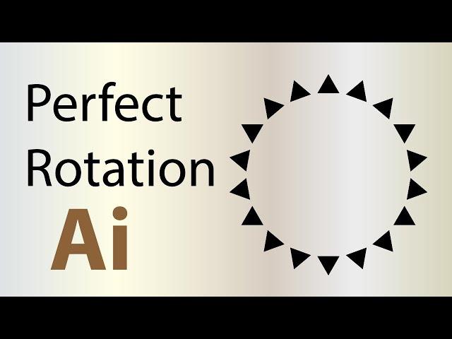 Adobe Illustrator Tutorial Perfect Rotation Object | How to Use the Rotate Tool in Illustrator