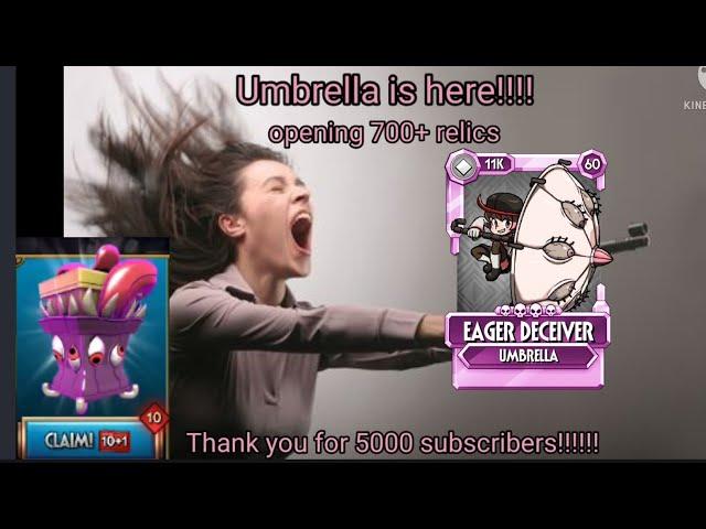 Summoning Video: Umbrella is here, Opening 700+ Relics, Thank You for 5,000 Subscribers