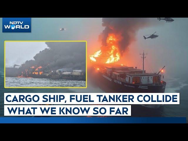 North Sea Collision | US Military Fuel Tanker Collides With Cargo Ship, What We Know So Far