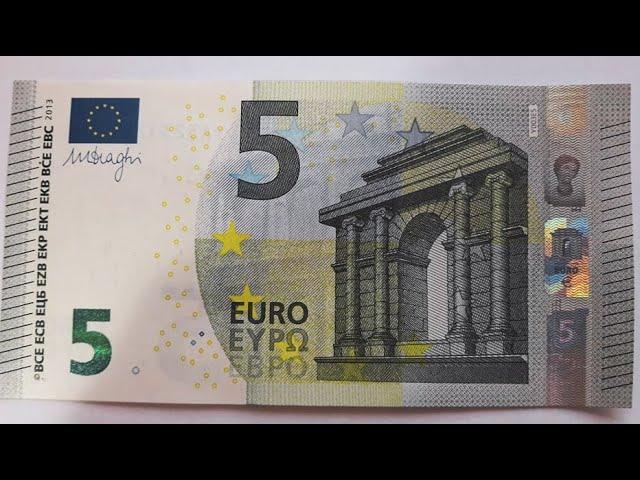 5 Euro Note Security features | First Series