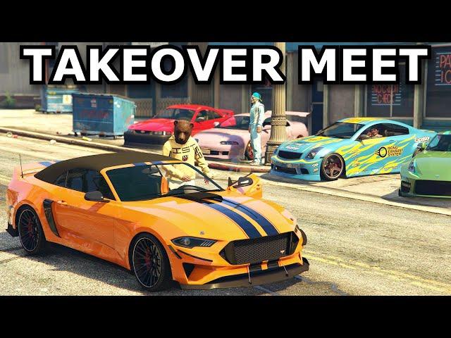 This TAKEOVER Car Meet Was Just Too Fun! Chop Shop DLC