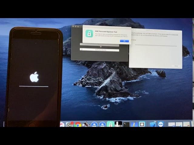 iCloud /bypass iPhone EMC TOOL MEID Supported with Signal