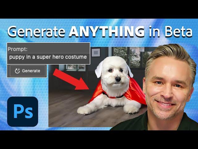 How to Use Generative Fill in Photoshop (beta) | Tutorial for Beginners | Adobe Photoshop