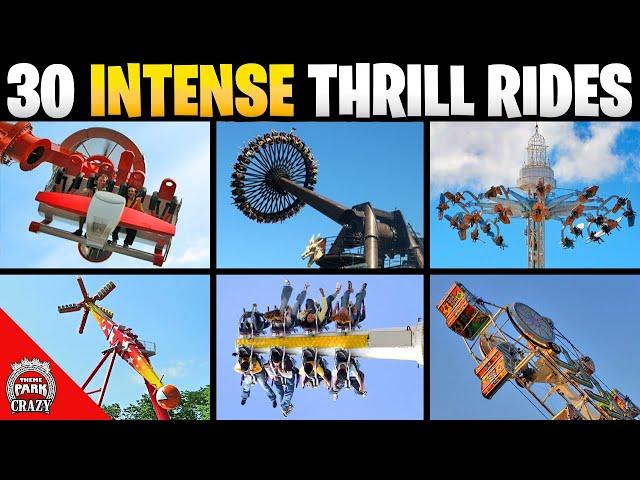 Top 30 Most INTENSE Thrill Rides on Earth - INSANE