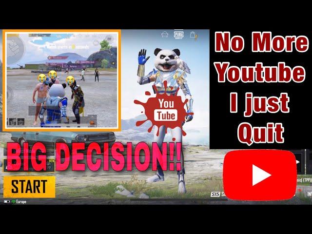 KAMALOO Leave YouTube??  Last video!! Watch till the End for announcement |PUBG MOBILE