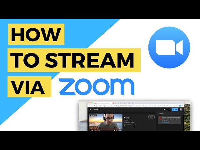 How to Live Stream from Zoom to YouTube