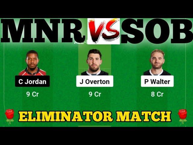 MNR vs SOB || SOB vs MNR Prediction || MNR VS SOB 33RD THE HUNDRED MATCH