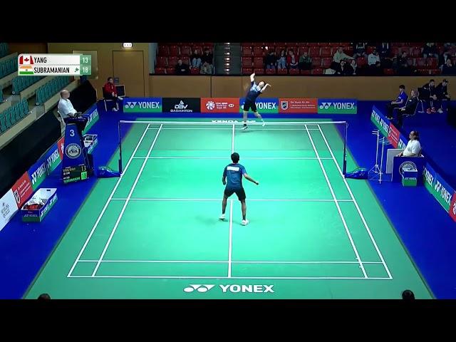 2024 YONEX German Open 300 | Brian Yang (CAN) vs  S.Sankar Muthusamy SUBRAMANIAN (IND) | R32