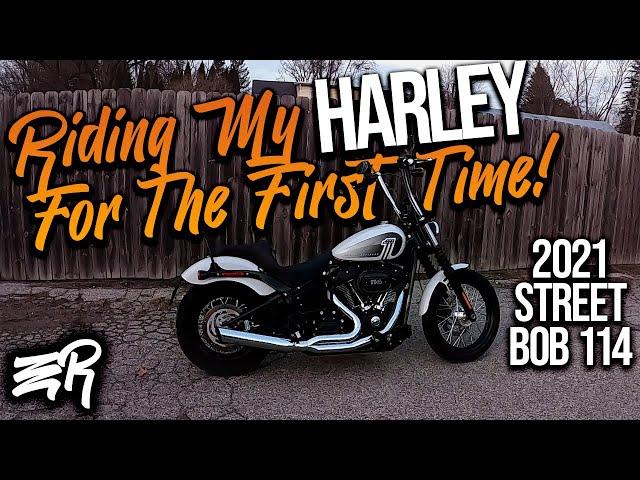 Riding My Harley For The FIRST TIME!- 2021 Street Bob 114 Motovlog