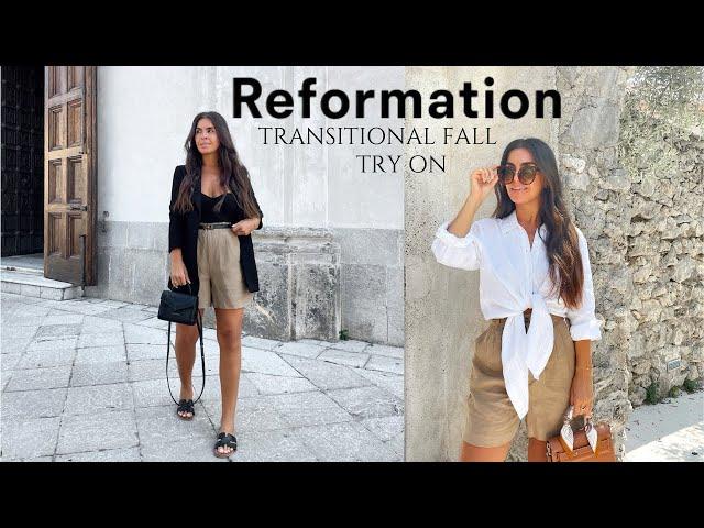 REFORMATION TRANSITIONAL FALL TRY ON - ALL SALE PIECES 2022  | Honestly Alessandra