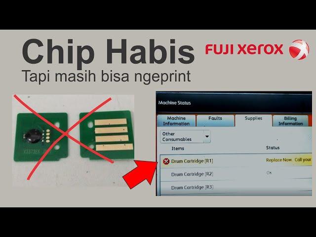 xerox drum chips out!? before buying a new chip, here's how to fix it so you can still print