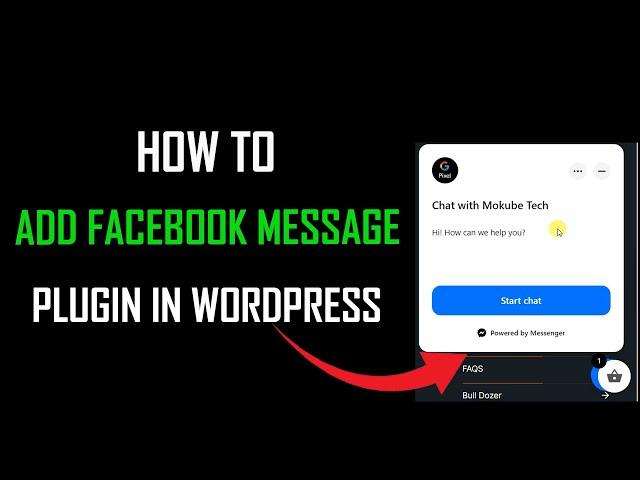 How to add facebook messenger chat plugin in your website 2024