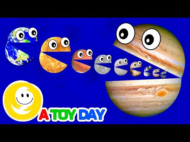 HUNGRY PLANETS  🪐 COMPILATION | Planet SIZES for BABY | Funny Planet comparison for kids | Planets