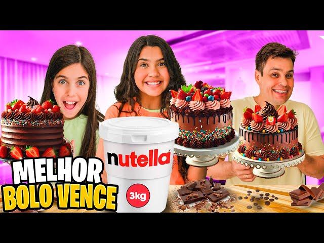 O MELHOR BOLO VENCE! *COMPRAMOS UMA NUTELLA GIGANTE