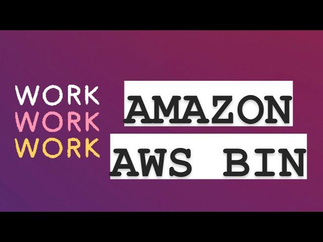 AMAZON AWS BIN LATEST WORKING