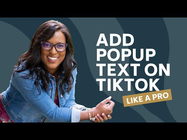 How To Create Popup & Disappearing Text On TikTok