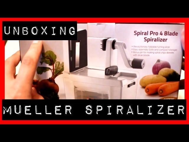 Müeller Spiral Pro 4 Blade Vegetable Spiralizer | Unboxing