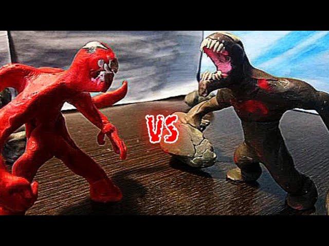 Carnage vs Riot Plasticine Animation/Карнаж vs Райот Пластилиновая анимация.#веном#веном2