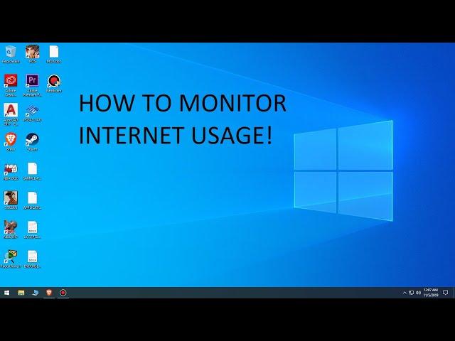 HOW TO MONITOR INTERNET DATA USAGE ASAP! | USING SOFTWARE