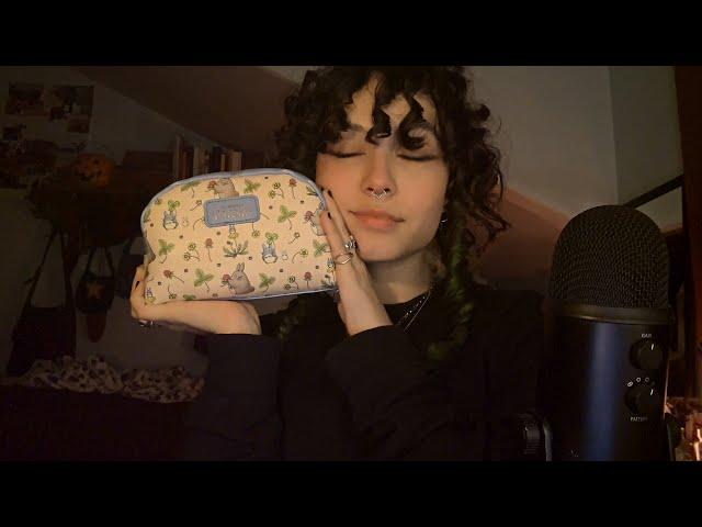 ASMR -  my ten product makeup bag 